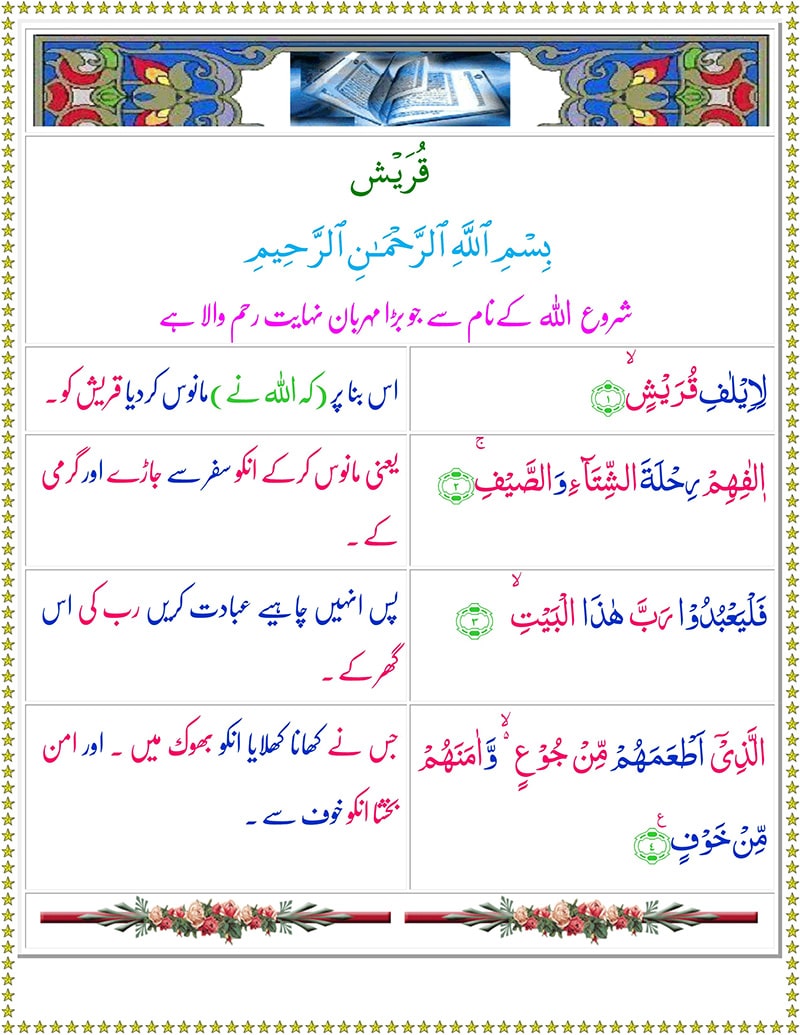 Read Surah Quraish Online