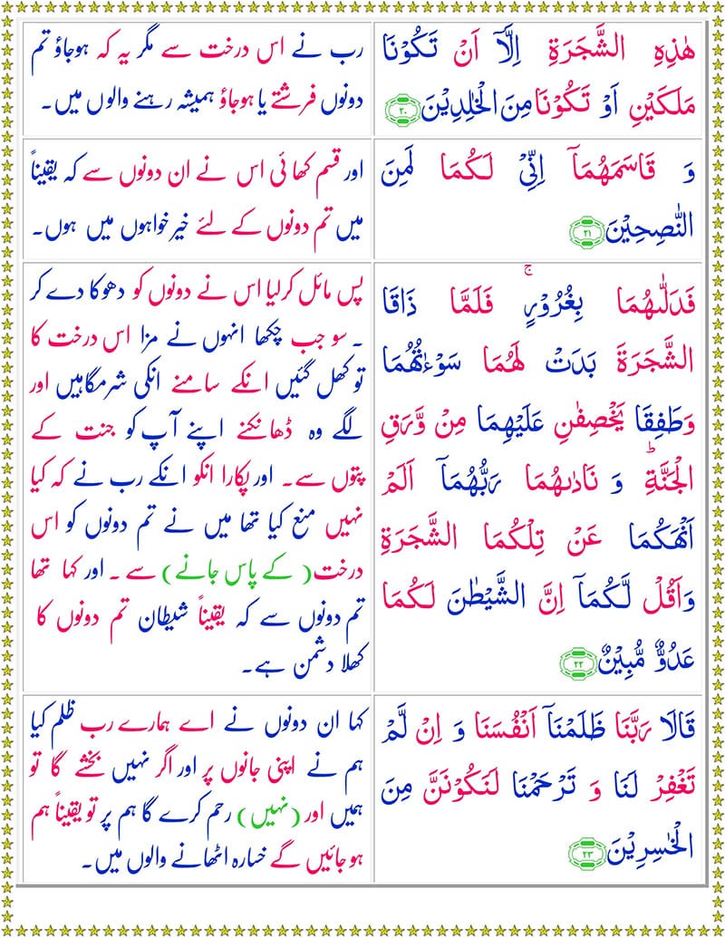 Read Surah Al-A'raf Online