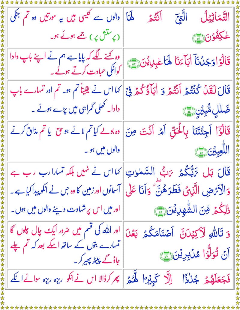 Read Surah Al-Anbiya Online