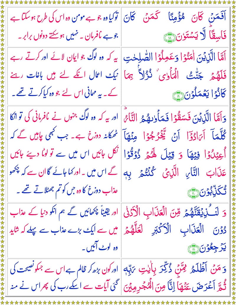 Read Surah As-Sajdah Online