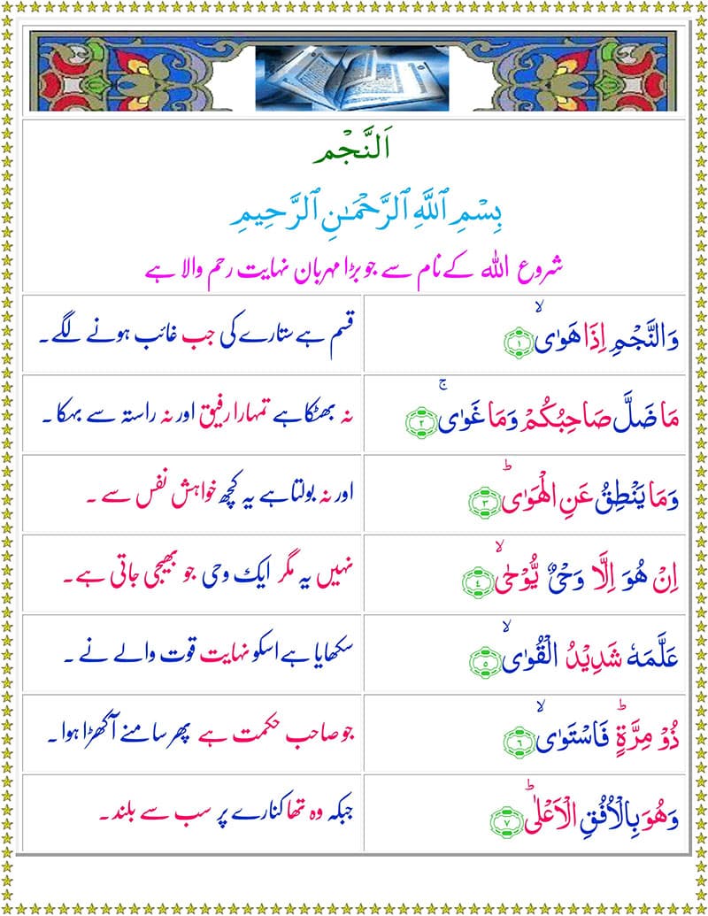Read Surah An-Najam Online