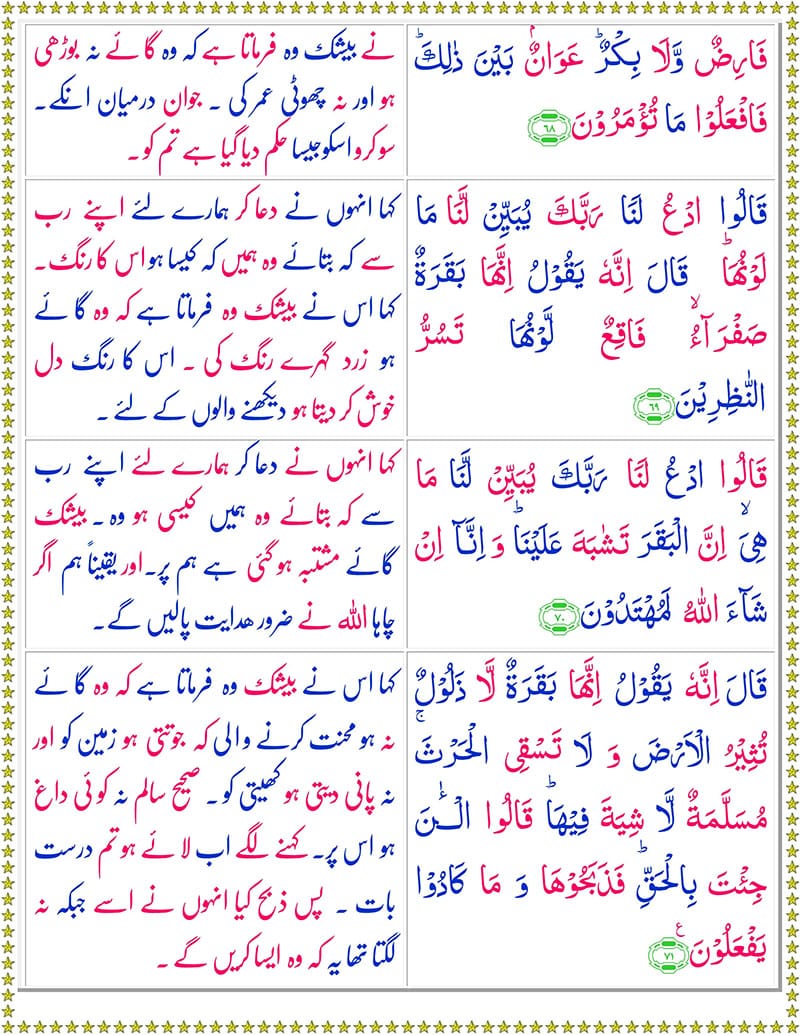Surah Al Baqarah with Urdu Translation PDF