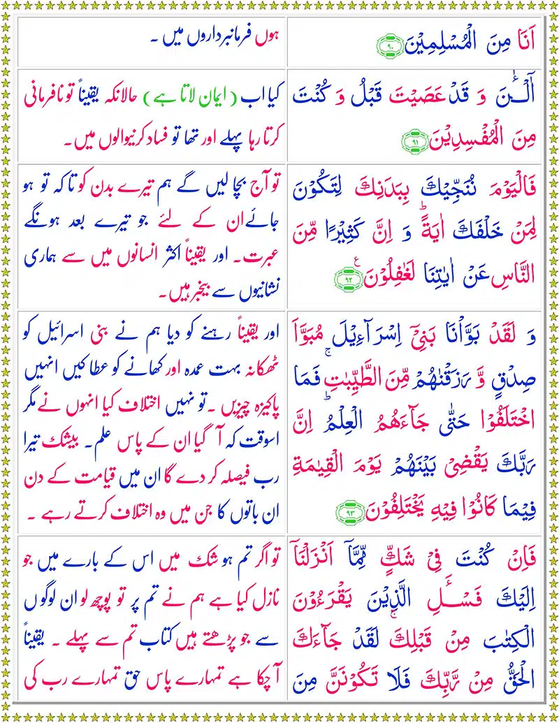 Surah Yunus with Urdu Translation - سُورة یونس