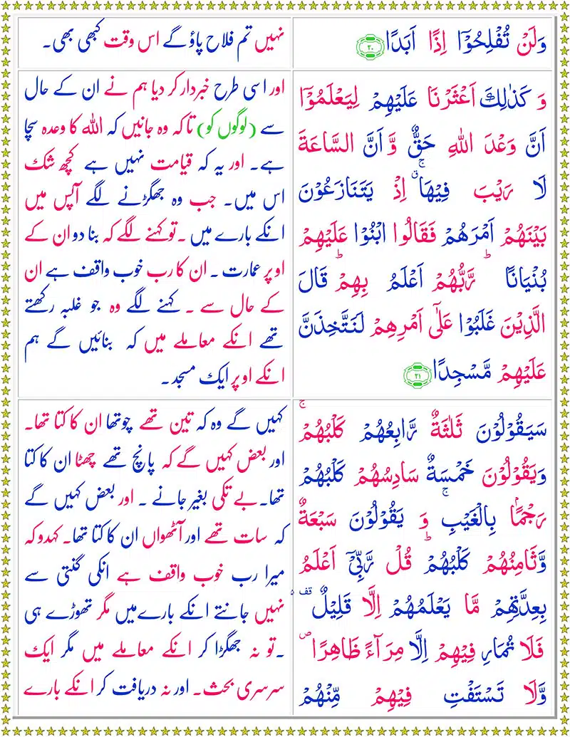 Surah Kahf with Urdu Translation PDF