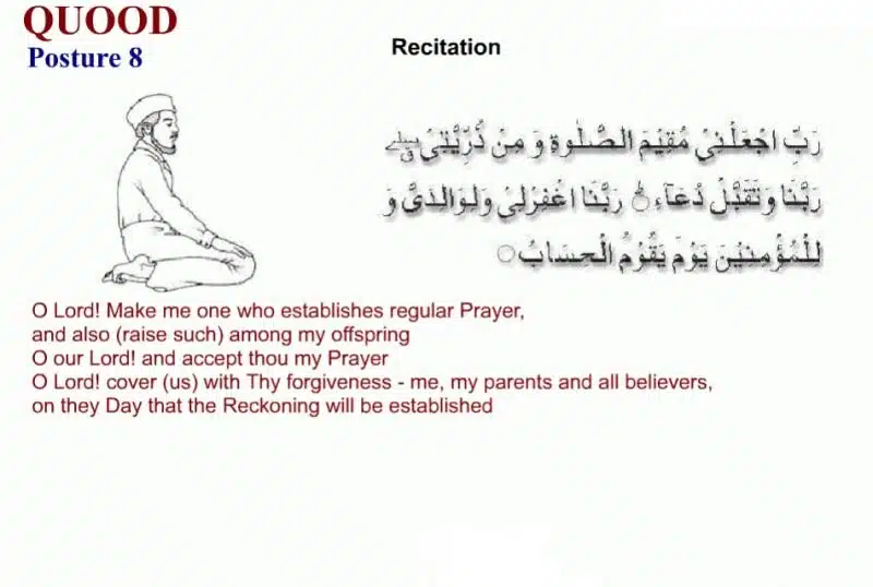 namaz ka tarika in english