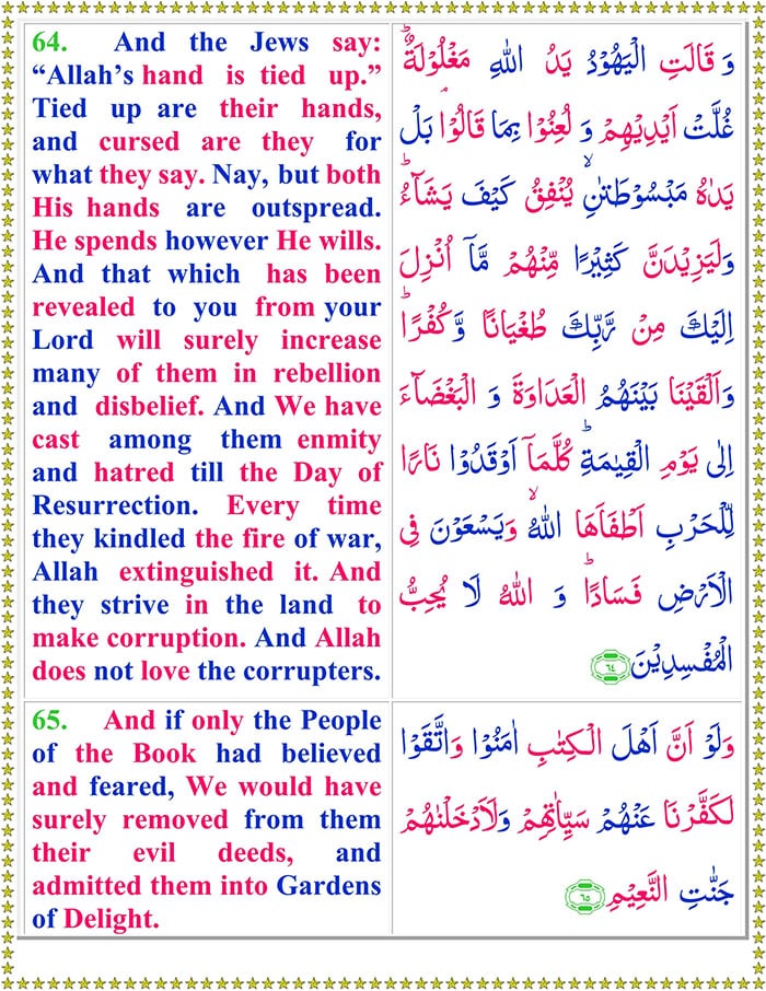 surah al maidah with english translation