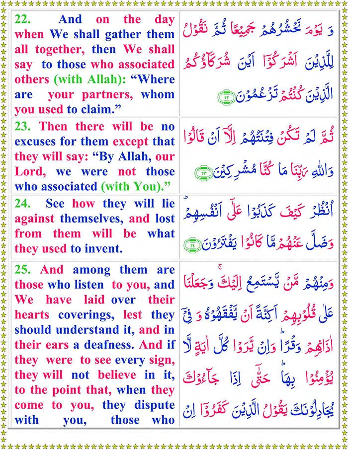 Surah Al An'am with English Translation