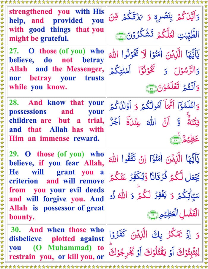 Read Surah Al-Anfal online