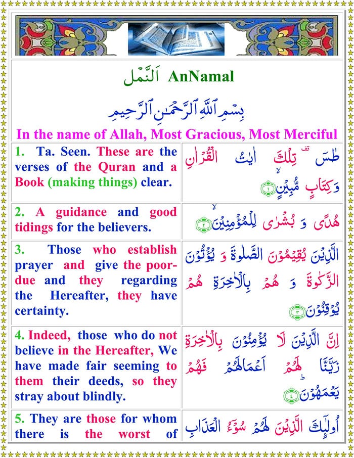 Read Surah An-Naml Online