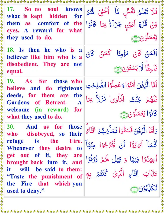 Read Surah-As-Sajdah Online