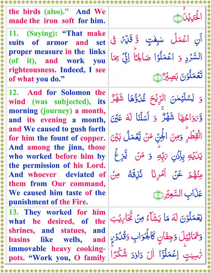 Read Surah Al-Saba Online