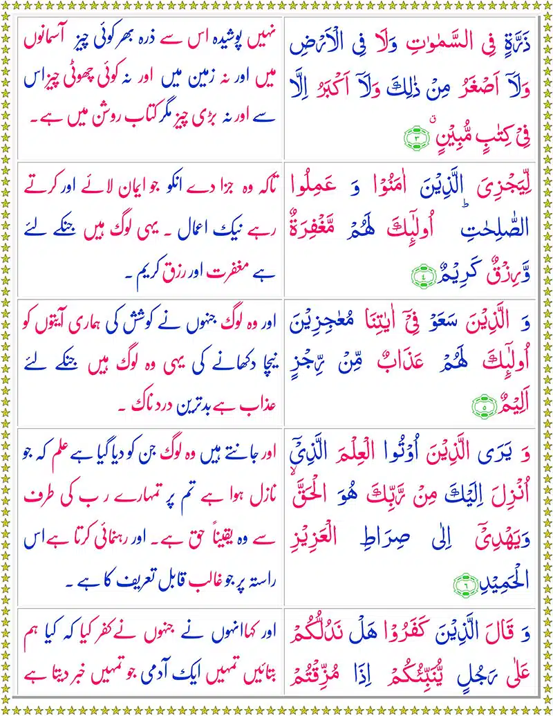 Read Surah Al-Saba Online
