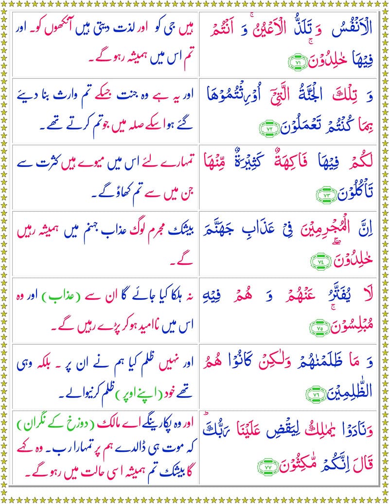 Read Surah Az-Zukhruf Online