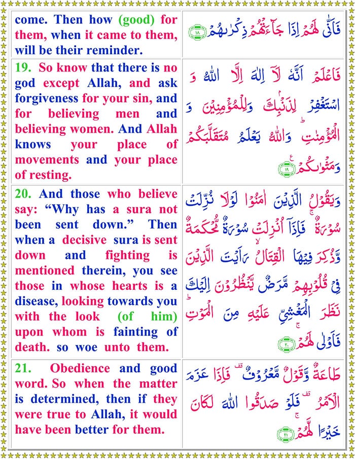 Read Surah Muhammad Online