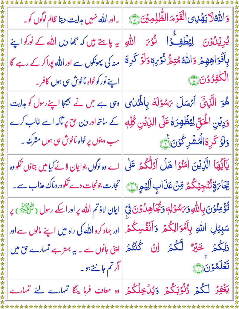 Surah As-Saff with Urdu Translation