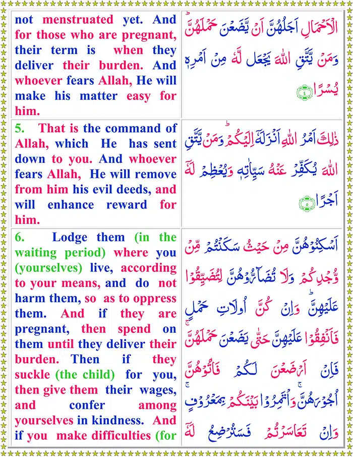 Read Surah At-Talaq Online