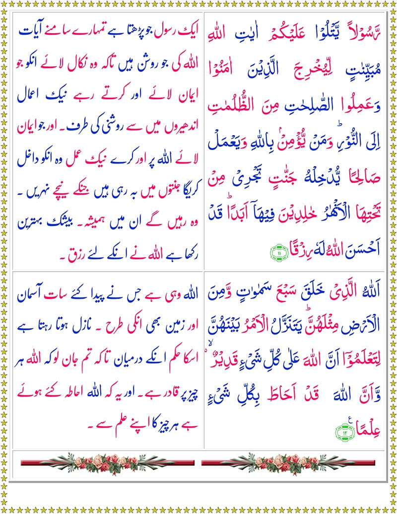 Read Surah At-Talaq Online