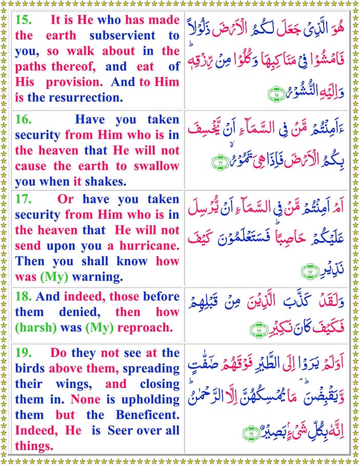 Surah Al Mulk with English Translation