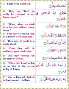 Surah Naziat with English Translation